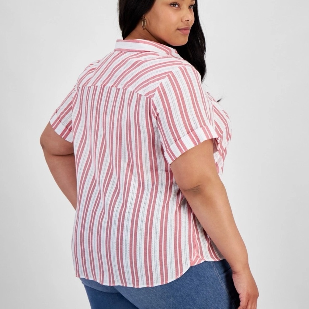 NWT Tommy Hilfiger women’s plus size 2X camp shirt - Picture 2 of 4